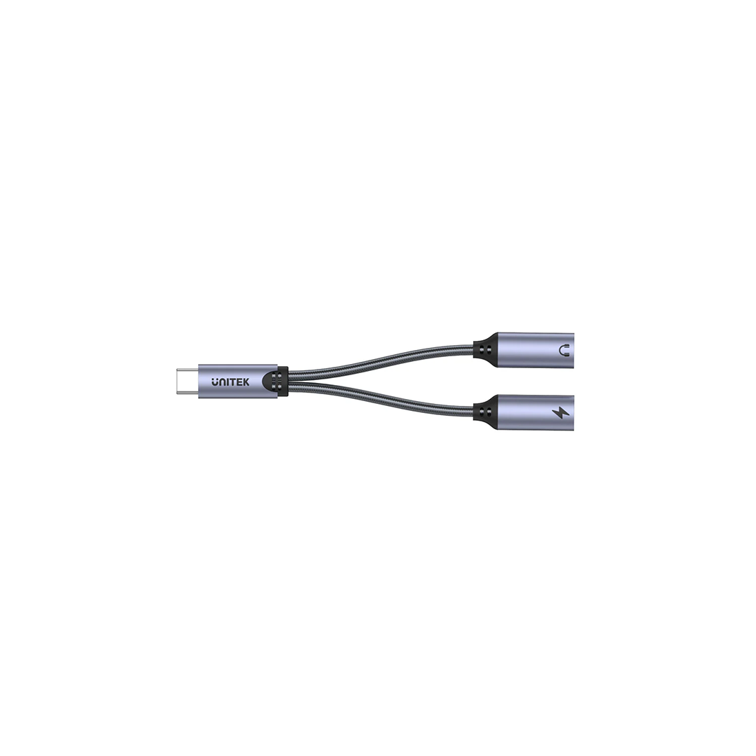 Unitek USB-C Splitter (2-in-1 USB C Headset & Charge Adapter) in Qatar Unitek USB-C Splitter (2-in-1 USB C Headset & Charge Adapter) in Qatar